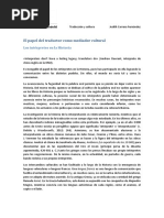 J. Carrera El Papel Del Traductor Como Mediador Cultural