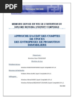 Approche D'audit Des Comptes de Stocks Des Entreprises de Promotion ImmobilIère