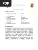 Silabo Medicina Preventiva I 2015 II