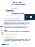 The Binomial Expansion