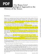 Antropological History of Senses. Howes