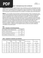 Beers and Lambart Law Lab Report