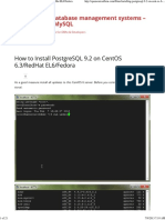 Centos - POstgresql 9.2