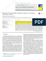 Response of Circular Flexible Foundations Subjected To Horizontal