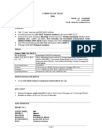 Curriculum Vitae: Runtime Analysis, SQL Trace &