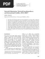 Network Polarization, Network Interdependence, and International Conflict, 1816-2002