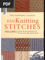 Harmony Guides - Volume 2 - 450 Knitting Stitches