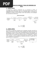 Probabilidad de Error y Tasa de Errores de Bits