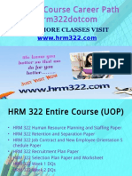 HRM 322 Course Career Path Begins Hrm322dotcom