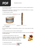 Cusetionario El Sonido 3° Basico