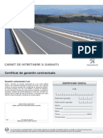 Carnet de Garantie Si Service Peugeot