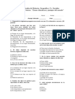 Prueba de Historia Zonas Climaticas