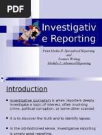 Investigative Reporting