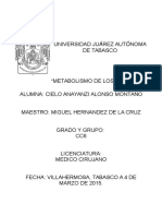 Metabolismo de Los Carbohidratos