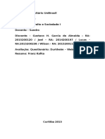 Visão de Weber Sobre o Trabalho