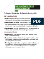 Enfoque Sistemico de La Administracion