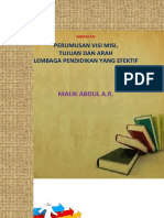 Makalah Visi Misi & Arah Lembaga Pendidikan Yang Efektif