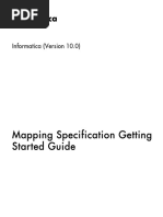 Mapping Specification Getting Started Guide: Informatica (Version 10.0)