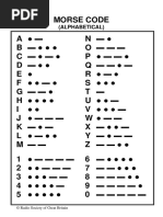 Morse Code Sheet 01