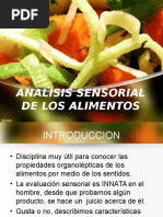 Analisis Sensorial de Alimentos