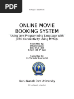 Online Movie Booking System: Using Java Programming Language With JDBC Connectivity Using MYSQL