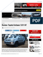 31 July 2015 Review - Toyota Fortuner 3.0 V at