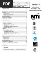 Trinity Ti Series Installation Manual 7-9-09