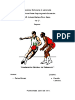 Fundamentos Tecnicos Del Baloncesto