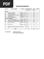 Eighth Semester Syllabus