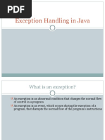 Presentation On Exceptions in Java