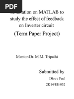 Effect of Feedback On Inverter Circuit