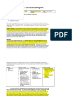 EDFD221 Assignment 3: Individual Learning Plan