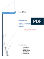 Topic D: Portable USB Power Supply: Group# 16A