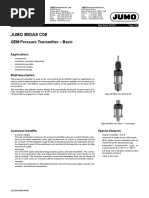 Transmisor de Presión Modelo MIDAS C08 Marca JUMO (Alemania)