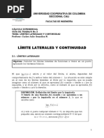 Guía No 2 - Límites Laterales y Continuidad PDF