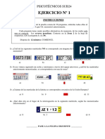 Examen Psicotecnicos Subinspector 2015