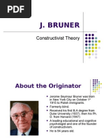 Constructivist Theory by J. Bruner