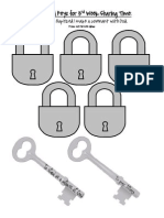 Locks and Keys: Sharing Time Clip Art