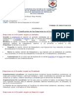 Clasificación de Las Empresas en El Ecuador