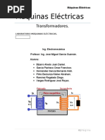 Reporte de Practica de Transformador