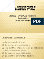 Materii Prime Şi Materiale Din Sticlă