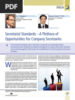 05 Secretarial Standards - A Plethora of Opportunities For Company Secretaries