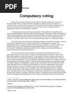 Position Paper - Compulsory Voting - Voting Behaviour