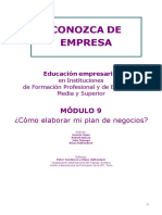 Modulo 9 - Como Elaborar Mi Plan de Negocios