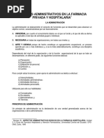 Aspectos Administrativos en La Farmacia Privada y Hospitalaria PDF