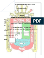 Informe 1 de QUIMICA General