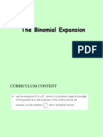 The Binomial Expansion1