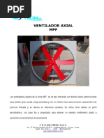 Ventilador Axial Modelo MPF