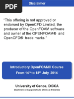 Introductory OpenFOAM Course