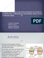 Manejo de Dolor Con Hidroterapia en Artritis Reumatoide